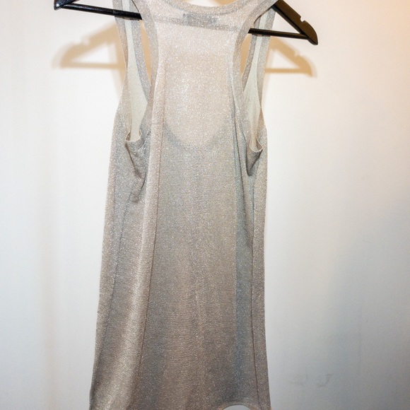 Dream Society Champagne Shimmer Tank Top Small - Picture 3 of 5